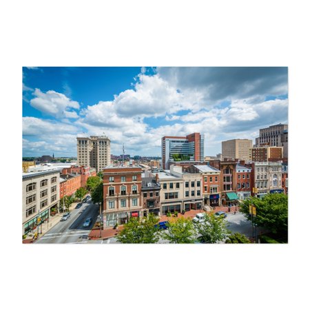 Charles & Franklin, Baltimore - Baltimore Maryland Photography Cityscape Architecture Skyline Street Photography Travel Poster Scenic Unframed Wall Art Print 4 x 6 inches