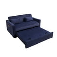 thumbnail image 7 of Futon Sofa Bed,3-in-1 Multi-Functional Corduroy Sleeper Couch Pull-Out Bed,Adjustable Backrest and Pillows, 7 of 7