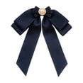 thumbnail image 3 of Broche de lazo preatado Yinane para mujer con cuentas Azul profundo, 3 of 8