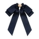 thumbnail image 3 of Broche de lazo preatado para mujer, elegante accesorio de ropa, pajarita de cuentas novedosa Azul profundo, 3 of 9