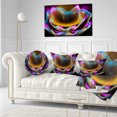 thumbnail image 3 of Designart Colorful Fractal Flower in Dark - Floral Throw Pillow - 12x20, 3 of 5