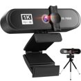 thumbnail image 2 of Youkk 4K High Definition Webcam Autofocus Live Webcam USB Free Drive with Mic Computer Camera  No.2, 2 of 8