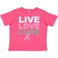 thumbnail image 3 of Inktastic Live Love Cure Breast Cancer Boys or Girls Toddler T-Shirt, 3 of 5