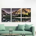 thumbnail image 3 of IDEA4WALL 3 Piece Landscape Canvas Prints Wall Art Green Forest Mountain and Lake - 16"x24"x3 Panels, 3 of 5