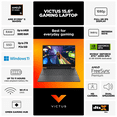 thumbnail image 3 of HP Victus 15.6" Gaming Laptop, 15.6" FHD 144Hz, AMD Ryzen 5 8645HS, NVIDIA GeForce RTX 4050, 32GB RAM, 1TB SSD, Backlit KB, SD Card Reader, RJ-45, W11H, 3 of 5