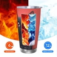 thumbnail image 5 of Cauagu Cute Black Kitten Cartoon Pattern 20oz Tumbler,Stainless Steel Vacuum Insulated Tumbler with Lid Insulated Coffee Mug Thermal Cup with Splash Proof Sliding Lid-Without Straw, 5 of 8