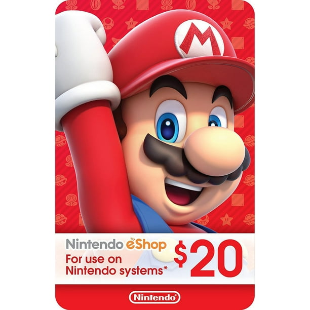 Ecash Nintendo Eshop Gift Card 20 Digital Download Walmart - unused card prepaid imvu roblox redeem card codes 2020