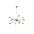 thumbnail image 4 of 12 Light Mid Century Brass Sputnik chandelier light Fixture, 4 of 6