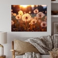 thumbnail image 2 of Designart "Dandelion Wishes" Floral Metal Wall Art, 2 of 5