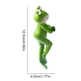 thumbnail image 2 of Yucurem Funny Frog Figurines, Resin Hanging Sculpture Outdoor Statue Plant Pot Decorations for Home Garden Fence Balcony Patio Lawn Yard Ornaments (Left), 2 of 7
