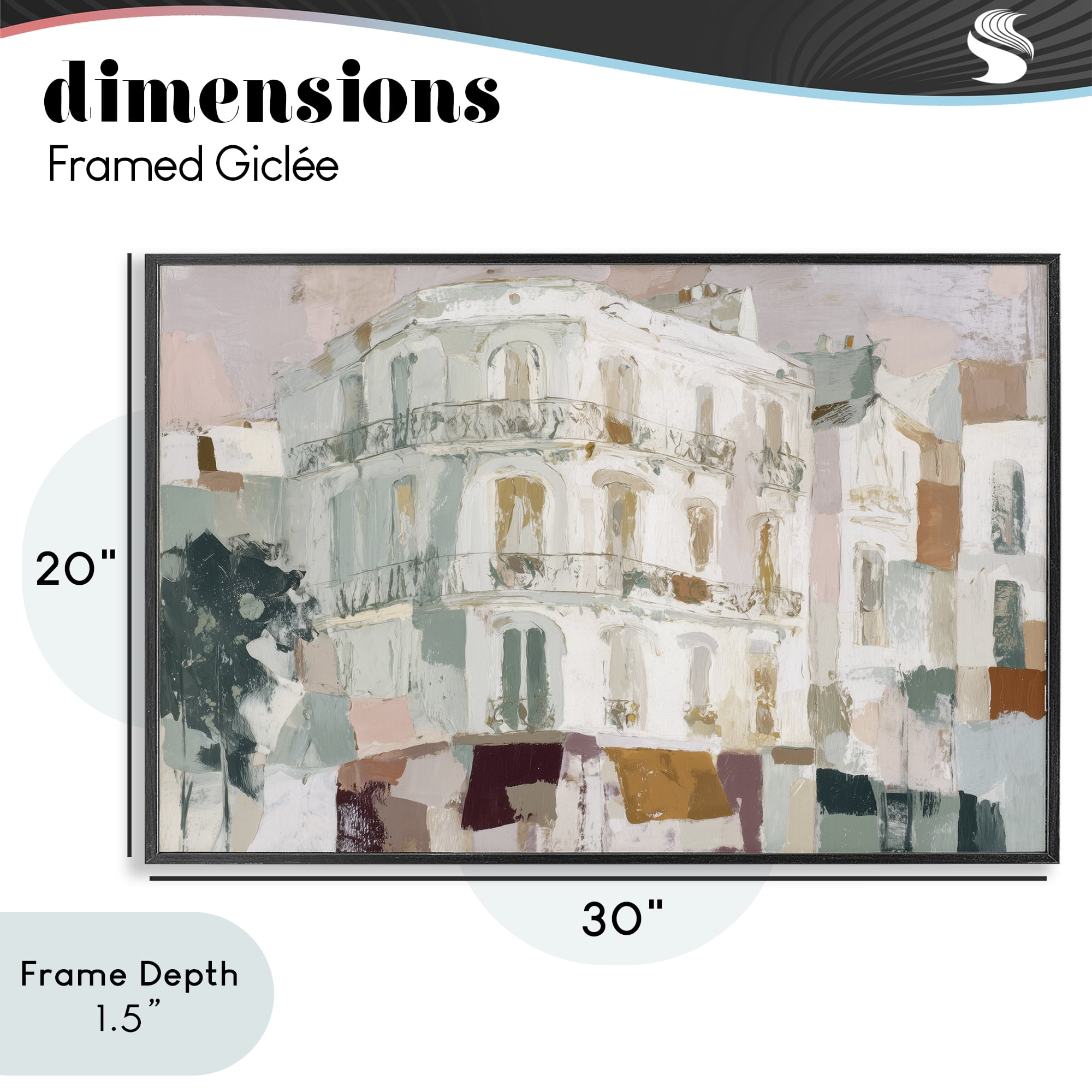 Stupell Industries Barcelona Street Corner Black Framed Giclee Art, design by Chromatic Storm Studio