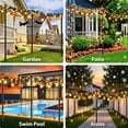 thumbnail image 4 of 10FT String Light Poles 6 Pack with Fence Brackets – Heavy Duty Metal Stand for Outdoor String Lights, Freestanding or Mounted on Fence/Deck/Patio, Easy Assembly Garden Backyard Lighting Poles, 4 of 11