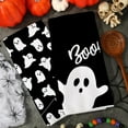 thumbnail image 4 of Halloween Kitchen Towel 18 x 26 Inch Black White Ghost Dishcloth Scary Hand Drying Tea Towel for Halloween Baking Cooking Home Kitchen Decor Housewarming Gift, 2Pcs, 4 of 6