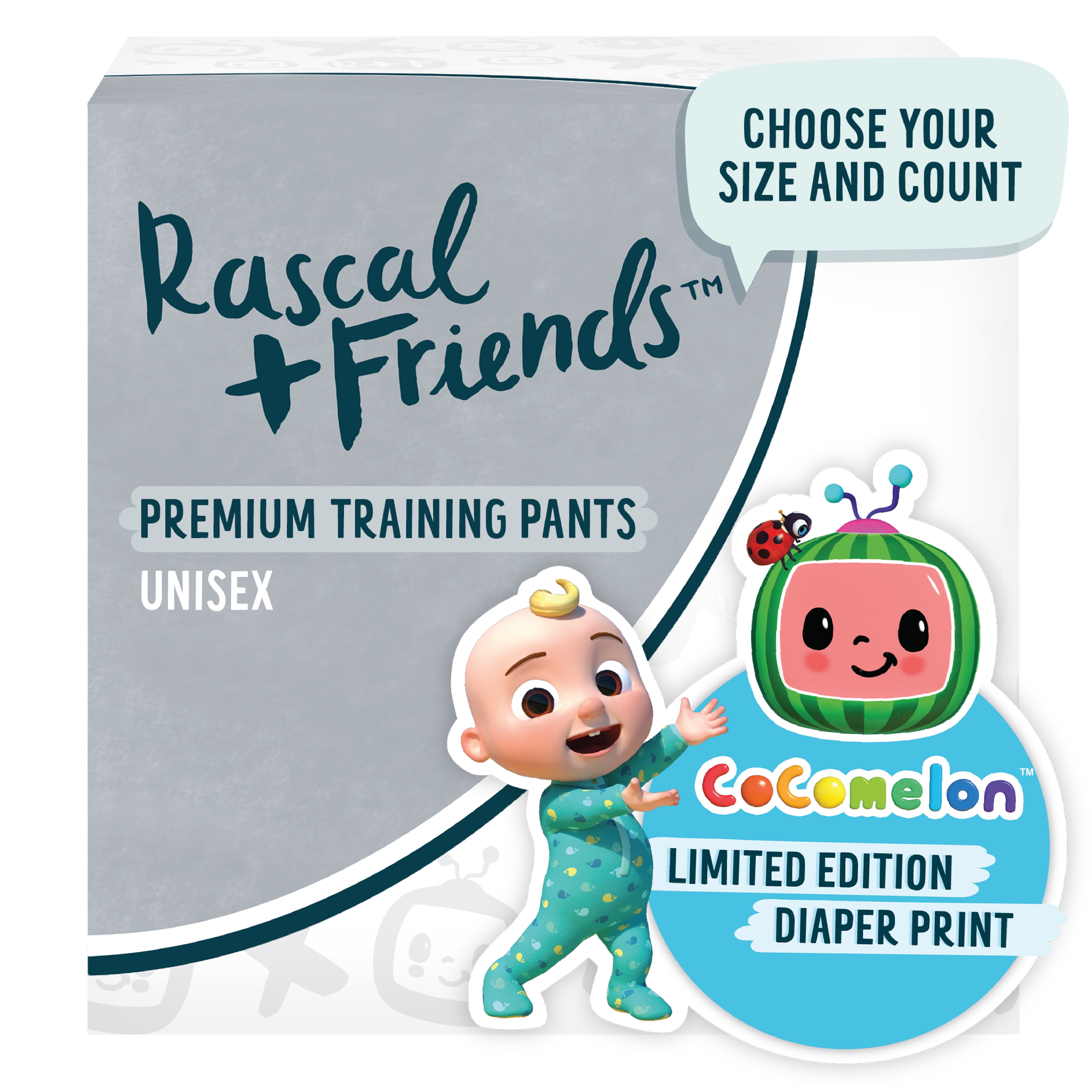 Rascal + Friends Cocomelon Edition Training Pants (Choose Your Size and Count)