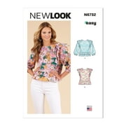 New Look Sewing Pattern 6732 - Misses' Tops, Size: A (6-8-10-12-14-16-18)