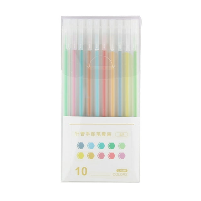 Amdohai 10 Color Pens Set Writing Pens 0.4mm Tip Fineliner Fast-dry for Journaling Writing Detail