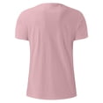 thumbnail image 3 of Men’s Short Sleeve Crew Neck T Shirt with Distressed Flag and Shamrock Print Relaxed Fit Lightweight Top Pink 3XL, 3 of 4