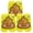 Yellow Poo 3 Pairs, variant on JJMax Silly Emoticon Poo Socks - Cute Emoji Poop Characters