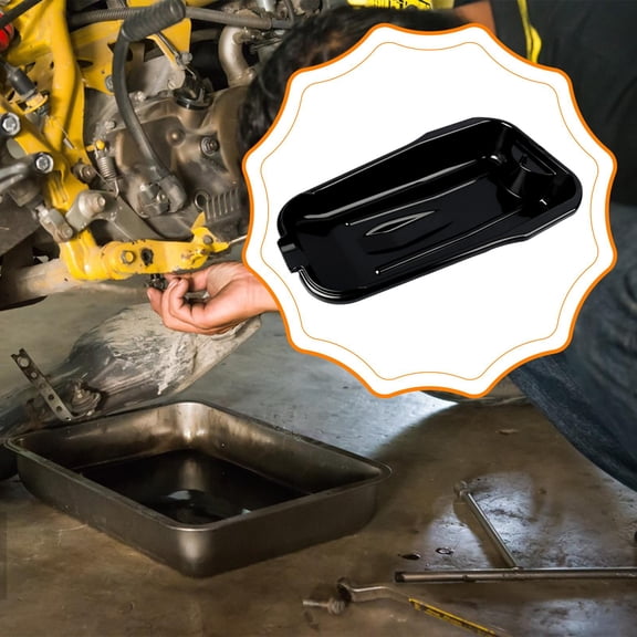 lacooooppia Oil Drain Pan Anti Slip 2.5L Versatile, Car Maintenance Tool, Motor Oil Drip Catcher Pan for Home DIY Repair Shop Garage