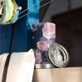 thumbnail image 3 of 20 Oz Pioneer Flower Coffee Tumbler Double Wall Insulated Stainless Steel Water Bottle | Metal Reusable Thermoses Flask with Cup Cap | Leak & Sweat Proof with Anti-Dust Lid, 3 of 7