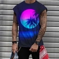thumbnail image 2 of IROINNID Round Neckline Tank Tops For Men Sleeveless Sports Tank Tops Vest Pullover Graphic Print Tops, 2 of 5