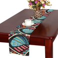 thumbnail image 4 of MKHERT Ornate Feathers Table Runner for Office Kitchen Dining Room Wedding Party 16x72 inch, 4 of 4