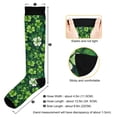 thumbnail image 3 of joogoo Clover Pattern Socks Women Men Knee High Sock, 3 of 8