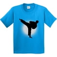 thumbnail image 3 of Inktastic Karate Martial Arts Silhouette Sports Youth T-Shirt, 3 of 5