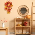 thumbnail image 6 of RECUTMS Hanging Plant Artificial Fall Leaves Garland with Berry Fake Autumn Wall Hanging Leaf Vines for Home Halloween Party Door Frame Fireplace Decoration (Orange), 6 of 9