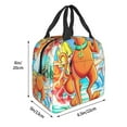 thumbnail image 5 of Lsque Scooby-Doo Print Insulated Lunch Bag with Thick Aluminum Foil Lunch Tote Bag with Front Pocket for Men and Women, Ideal for Work, School, Picnics, and Travel, 5 of 8