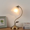 thumbnail image 4 of Frosted Glass Bedside Lamp European Style Rustic Living Room Bedroom Desk Table Lamp Reading Light, 4 of 5