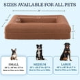 thumbnail image 6 of PETMAKER Dog Bed with Bolster, Nonslip Bottom, and Washable Cover (Brown), 6 of 6