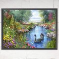 thumbnail image 3 of Kits Punto Cruz Cgtredaw Patrones Paisaje para La Pared Del lago Los Cisnes, 3 of 9