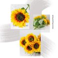 thumbnail image 3 of Yuarrent Girasoles artificiales Flores Ramo falso Simulación Rama única Festival al aire libre de Navidad Fiesta Decoración para el hogar Decoración, 3 of 6