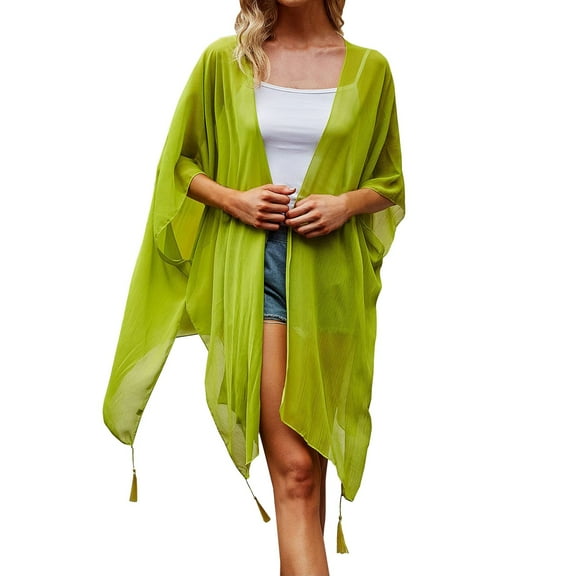 MSJUHEG Hollow Out Dress 2025,Bathing Suit Cover Up for Women,Swim Cover Up for Women,Mesh Knit Beach Dress,Kimonos for Women,Beach Swimwear,Pool Cover Ups for Women Green One Size