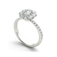 thumbnail image 2 of 1-3/4 Carat T.W. Diamond Flower-Shape Cluster 14kt White Gold Engagement Ring, 2 of 4