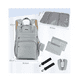 thumbnail image 4 of Pañalera Mochila de Bebé 7 Pzs Belug Gris, 4 of 5
