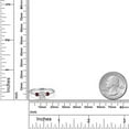 thumbnail image 6 of Gem Stone King 14K White Gold DEF Lab Grown Diamond and Red Rhodolite Garnet Engagement Ring for Women | 0.94 Cttw | Oval 7X5MM | Gemstone April Birthstone | Size 8, 6 of 6