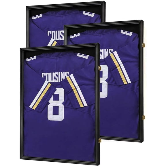 Jersey Frame Display Case Shadow Box Lockable with UV Protection for Baseball Basketball Football Soccer Hockey Sport Shirt