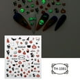 thumbnail image 4 of Halloween Nail Stickers, Glow In The Dark Nail Decals, Spooky Halloween Nail Art Stickers For Party And Trick-Or-Treat, Easy To Apply And Long-Lasting, Safe And Non-Damaging To Natural Nails, 4 of 6