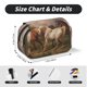 thumbnail image 5 of Disketp Three Horses Oil Painting Estuche de Lápices de Doble Capa con Tapa Abatible y Cremallera, Organizador Escolar para Adolescentes y Adultos, 5 of 7