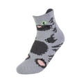 thumbnail image 4 of Women's 6 Pairs of Cute Picot Animal Printed Anklet Cozy Plush Soft Slipper Socks, 4 of 8