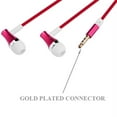 thumbnail image 5 of Premium Sound Red Earbuds Hands-free Earphones w Mic Dual Metal Headphones Headset In-Ear Wired [3.5mm] NZZ for LG Spree, Stylo 2 Plus V 3 Plus, Tribute 2 5 HD, Volt 2, X Charge Power Venture, 5 of 6