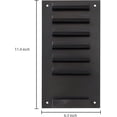 thumbnail image 4 of MyGift 7 Slots Wall Mounted Black Metal Dry Erase Marker Holder and Organizer for Wall for Classroom Office or Home, 4 of 4