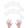 thumbnail image 1 of Uxcell 1 par de guantes de natación de silicona tipo rana de medio dedo blancos, 1 of 7