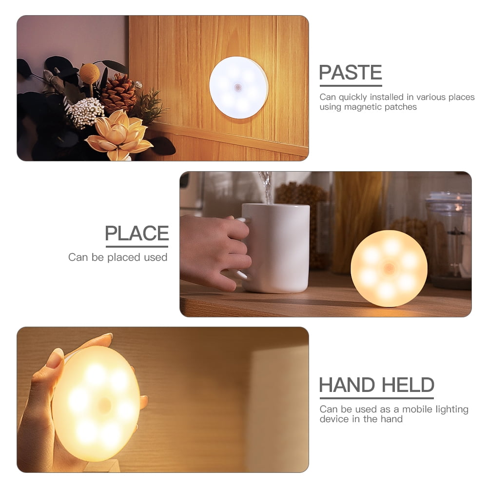 Kepooman 1 Pack Adjustable Battery Powered Motion Sensor Lights for Wardrobe Stairs Steps
