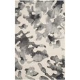 thumbnail image 1 of Safavieh Dip Dye Collection DDY517E Handmade Modern Abstract Watercolor Beige and Charcoal Wool Area Rug (3' x 5'), 1 of 5