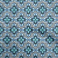 thumbnail image 1 of oneOone Rayon Medium Blue Fabric African Sewing Craft Projects Fabric Prints by Yard 56 Inch Wide, 1 of 4