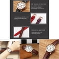thumbnail image 3 of Lady Analog Round Quartz Leather Strap Date Mira La Correa De La Pulsera Clásica De La Pulsera, 3 of 7