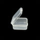 thumbnail image 5 of Injueey Contenedor de plástico transparente Organizador de almacenamiento transparente Caja de forma cuadrada Artesanía Joyas Artículos diversos Almacenamiento y organización del hogar 36 piezas Injueey HA084433-02, 5 of 6